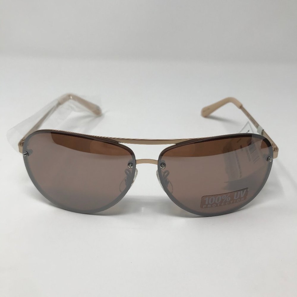 Fossil Women’s Rose Gold Aviator Sunglasses NWT
